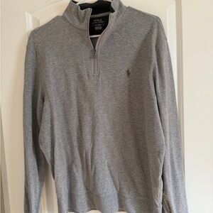 Polo by Ralph Lauren Men's Gray Zip-Up Sweater